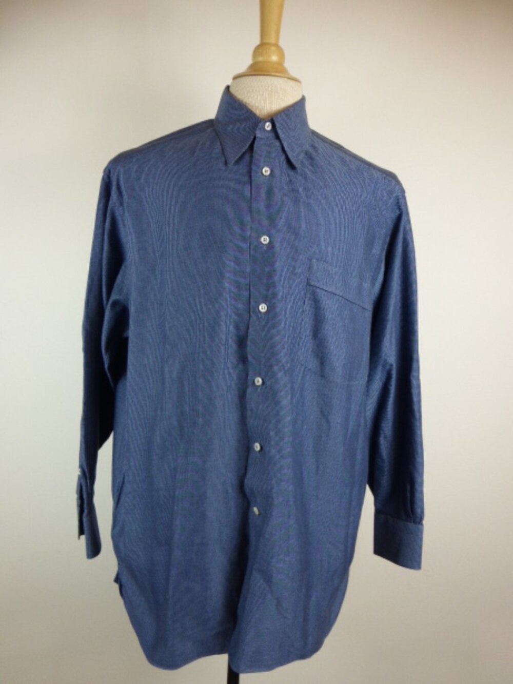 LORENZINI NEIMAN MARCUS blue cotton shirt 16